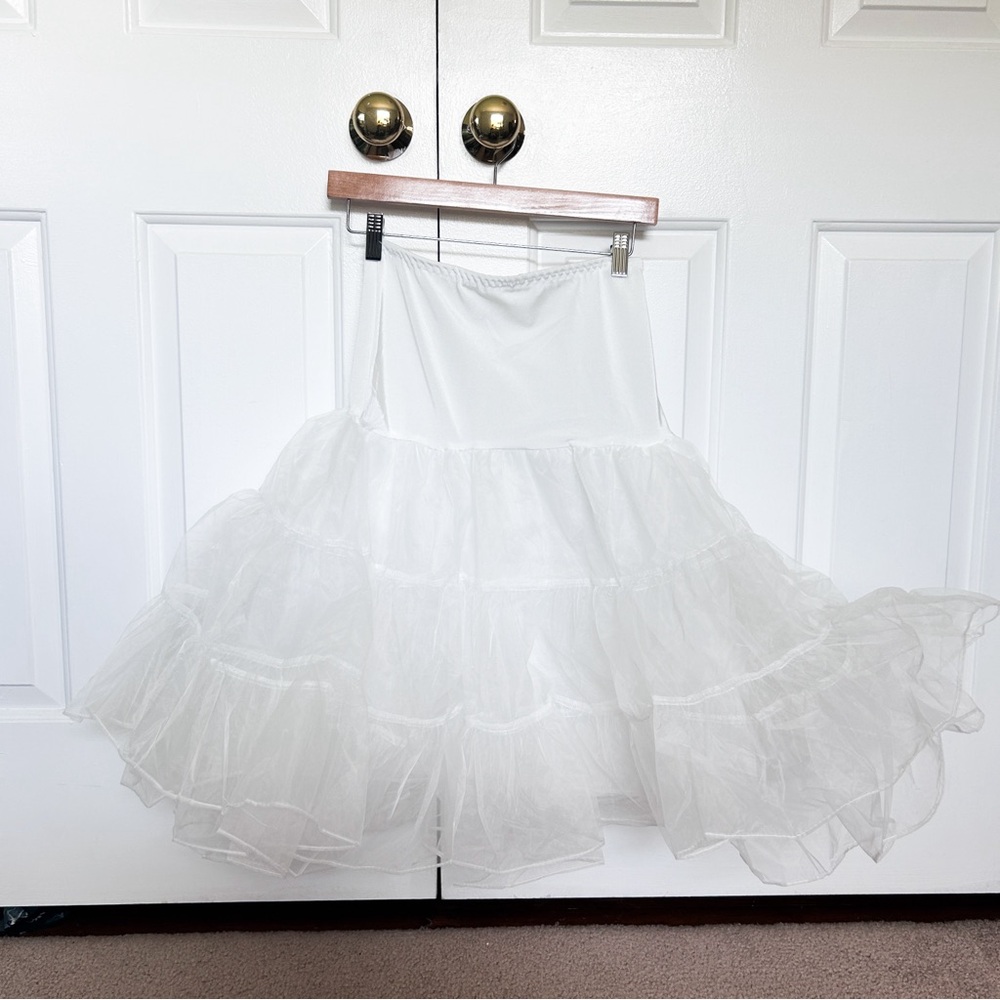 White Crinoline Retro Petticoat